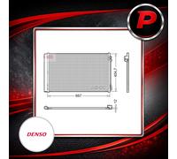 Air Conditioning Condenser Fits Mercedes-Benz EQV eVito V-Class DENSO DCN17062