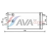 Air Con Condenser BW5550D AVA AC Conditioning 64509271204 9271204