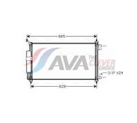 AVA Aircon Condenser DN5251D for NISSAN MICRA (2003) 1.2 etc
