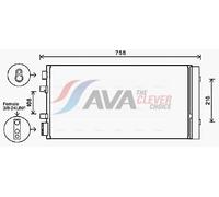 AVA Aircon Condenser RTA5483D for RENAULT MEGANE (2009) 1.6 etc