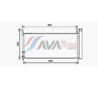 Air Conditioning Condenser Fits Toyota Auris Estate AVA Clever Choice TO5737D