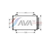 AVA Aircon Condenser TO5411D for Toyota Corolla (2001) Corolla 1.8 VVTI