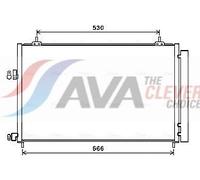 Air Conditioning Condenser Fits Toyota RAV 4 4 Van AVA Clever Choice TO5679D