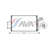 Air Conditioning Condenser Fits Volvo C30 V50 S40 2 AVA Clever Choice VO5149