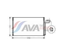 Air Conditioning Condenser Fits Volvo C30 V50 S40 2 AVA Clever Choice VOA5150