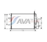 Air Conditioning Condenser Fits Volvo S60 1 S80 1 AVA Clever Choice VO5107D
