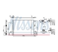 Air conditioning condenser NISSENS 941194 OPEL VIVARO C Bus (K0) 2 2019-2022