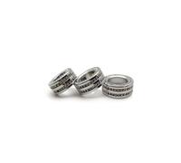 Air Conditioning Control Switch For A3 Air Conditioning Rear View Diamond Knob Decorative Ring(Silver)