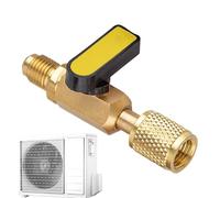 Air Conditioning Coolant Pipe | Quick Connect Brass Fittings - Air Conditioning Adapters, for Home, Bedroom, Apartment, College Dorm, Rent, Kitchen,