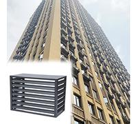 Air Conditioning Cover Air Conditioner Cover Air Conditioner Fence Screen Outdoor aluminum alloy Plant Stand Air-conditioning Rack external rain-proof protective cover Garden Courtyard Trash