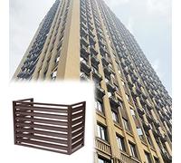 Air Conditioning Cover Air Conditioner Cover Air Conditioner Fence Screen Outdoor aluminum alloy Plant Stand Air-conditioning Rack external rain-proof protective cover Garden Courtyard Trash