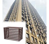 Air Conditioning Cover Air Conditioner Cover Air Conditioner Fence Screen Outdoor aluminum alloy Plant Stand Air-conditioning Rack external rain-proof protective cover Garden Courtyard Trash