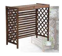 Air Conditioning Cover Outdoor Air Conditioning Guardrail Net Solid Wood Air Conditioning Fence Decorative Flower Stand, Trash Can Shell Hidden Air Conditioner And Heat Pump Protective Grill