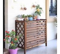 Air Conditioning Cover Outdoor Screen Fence Air Conditioning Guardrail Net Solid Wood Air Conditioning Fence Decorative Flower Stand, Space Divider Trash Can Shell Hidden