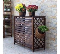 Air Conditioning Cover Window Air Conditioner Guardrail Net, Solid Wood Air Conditioner Fence, Decorative Flower Stand, Trash Can Shell, Hidden Air Conditioner And Heat Pump Protective Grill
