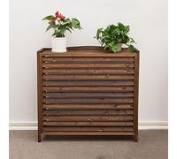 Air Conditioning Cover Wooden Air Conditioner Privacy Screen Fence Hidden Air Conditioner Rack, Trash Can Garden Plant Decorative Rack, Air Conditioner And Heat Pump Protective Grill