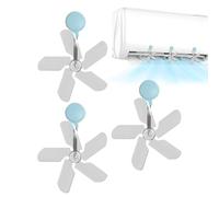 Air Conditioning Deflectors,Suction Cup Grille Deflector | White No Drilling Accessories For Bedroom, Living Room And Studio