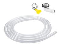 Air Conditioning Drain Hose, Window Air Conditioner Drain, Drain Accessories with Clamp and Hose Connector for Mobile and Split Air Conditioners Installation, which greatly simplifies the assembly