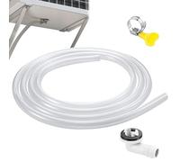 Air Conditioning Drainage Kit - 150 cm Portable Hose, Mini Split Connector, Adjustable Clamp, Universal Flexible Drain Pipe for Portable Air Conditioners, Home, Apartment, Garage, Cooling