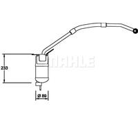 MAHLE AD 273 000P AC receiver drier
