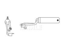 Air conditioning dryer AD 69 000S MAHLE for NISSAN QASHQAI I