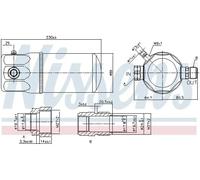 Air conditioning dryer Aluminium 95165 NISSENS for VOLVO 940 940 Kombi 940 Mk II