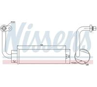 Air conditioning dryer Aluminium 95445 NISSENS for NISSAN QASHQAI I