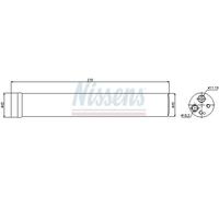 Air conditioning dryer Aluminium 95504 NISSENS for RENAULT KANGOO Express KANGOO