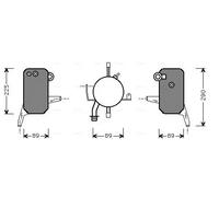 AVA Aircon Receiver dryer FDD119 for FORD TRANSIT TOURNEO (1995) 2.5 DI etc