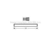 AVA Aircon Receiver dryer FTD344 for FIAT PUNTO (2000) 1.2 60 etc