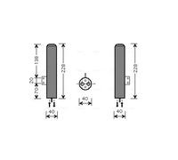AVA COOLING SYSTEMS HYD193 AC receiver drier