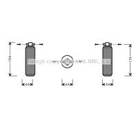 PRASCO PRD028 AC receiver drier