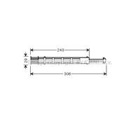 PRASCO CND249 AC receiver drier