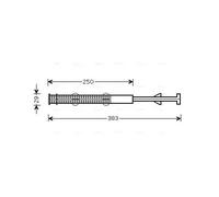 Air conditioning dryer R 134a VND237 AVA QUALITY COOLING for VW AUDI PORSCHE