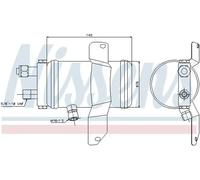 Air conditioning dryer Steel 95049 NISSENS for SAAB 9000 Hatchback 9000