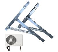Air Conditioning EAI Twin Slot - 50 x 5.6 x 5.6 cm 2000g Shelf Bracket | Space Saving High Performance Stainless Steel Supports Brackets Gate Hardware for Outdoor Balconies Patios Cages
