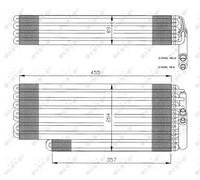 Air conditioning evaporator 36078 NRF for MERCEDES-BENZ S-CLASS S-CLASS Coupe