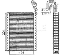 MAHLE ORIGINAL Evaporator AE 116 000S without expansion valve