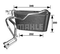 Air conditioning evaporator AE 33 000S MAHLE for AUDI COUPE B3 80 B4 Saloon