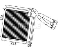 Air conditioning evaporator AE 98 000P MAHLE for FORD C-MAX KUGA I KUGA I VAN