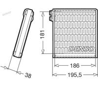 Denso Air Conditioning Evaporator - DEV09103 - OE Quality - for Fiat Ducato Bus