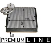 MAHLE AE106000P A/C Evaporator Parallel Cooling Pipes Fits Audi Mercedes-Benz VW