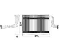 Air Conditioning Evaporator Fits BMW 1 Series 3 Series X1 X3 X4 MAHLE AE113000S
