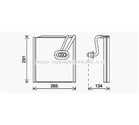 AVA Airccon Evaporator KAV292 for HYUNDAI ELANTRA (2011) 1.6 CVVT etc