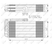 AIR CONDITIONING EVAPORATOR NRF OE QUALITY REPLACEMENT 36064