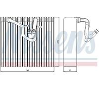 NISSENS 92187 Air conditioning evaporator
