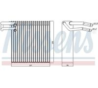 NISSENS 92188 Air conditioning evaporator