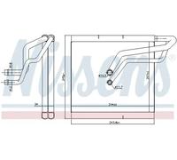 NISSENS 92366 Air conditioning evaporator