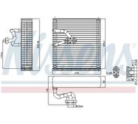 NISSENS 92384 Air conditioning evaporator
