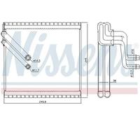 Nissens Air Conditioning Evaporator R 134a 92409 for VW, Skoda, Audi, Seat, MAN